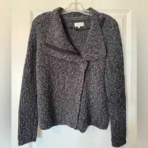 Lou & Grey Gray Zip Up Sweater
